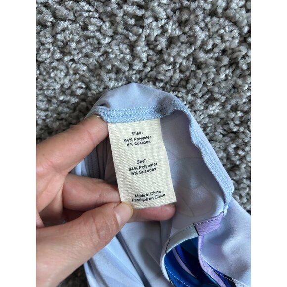 L'AGENCE  Womens Sz XS Addison Print Shirt Dress in Provence Blue/Lavender - Picture 13 of 14